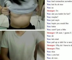 Asian Omegle 18+ surprising tits